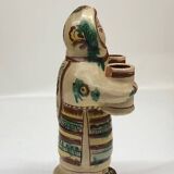 Bougeoir anthropomorphe artisanal circa 1960