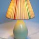 Lampe céramique vert amande