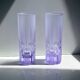 6 Italian Space Age Longdrink Glasses - Alexandrite 1970s