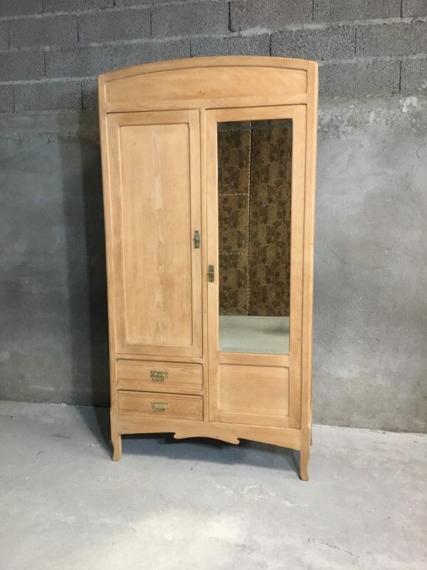 Raw wood hotel cabinet