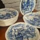 Set of 12 vintage deep plates Gien and Wedgwood 1967-71