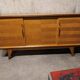Vintage sideboard 1950 oak foot compass