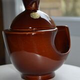 Brown ceramic pot