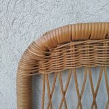 Vintage rattan headboard