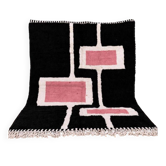 Tapis en laine pure tissé main artisanale traditionnelle 2/3 m
