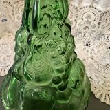 Italian glass carafe bottle, green Empoli