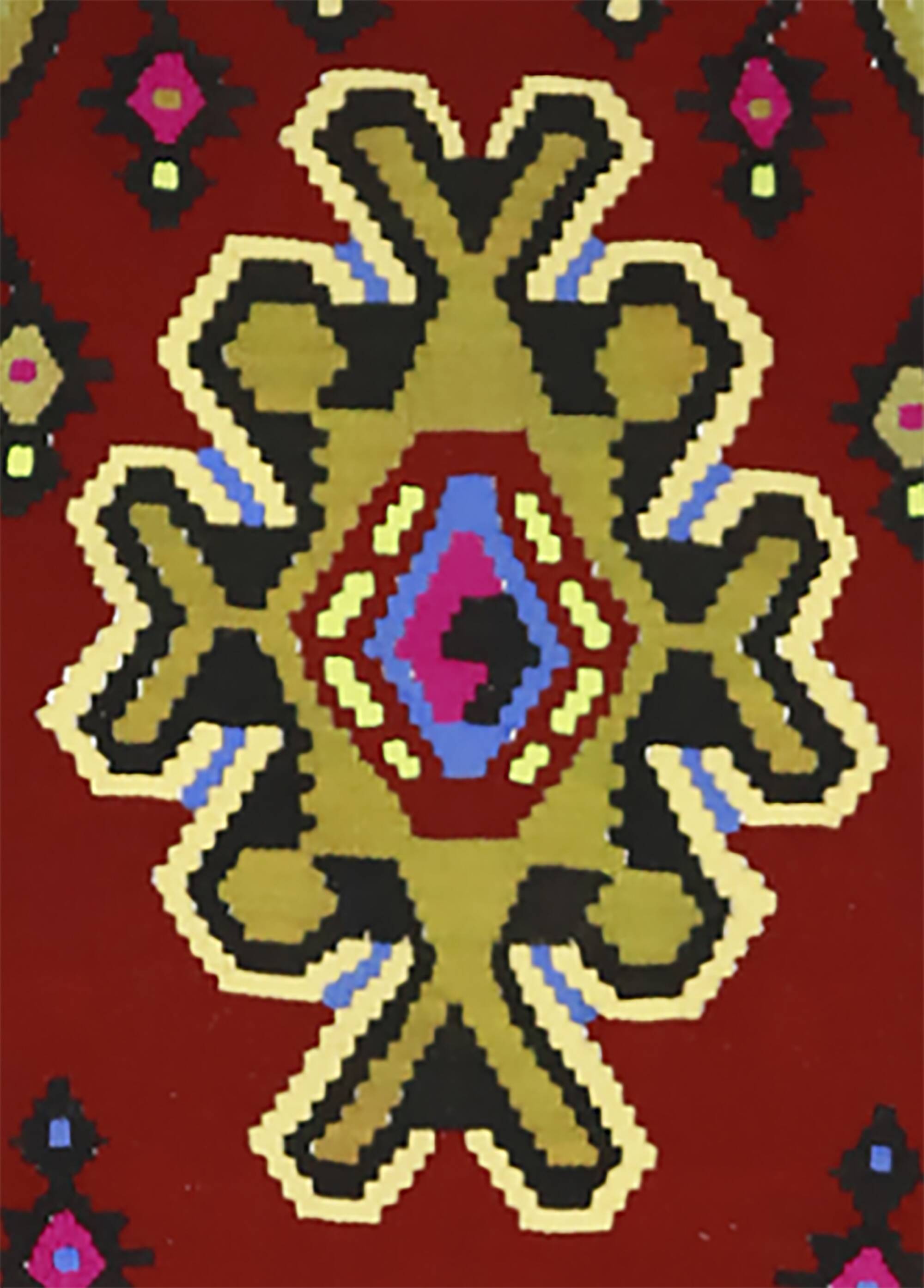 Grand Kilim Turkish Anatolia 218x285 cm Red Vintage Handwoven