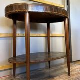 Art Nouveau period 2-tier table in Macassar ebony
