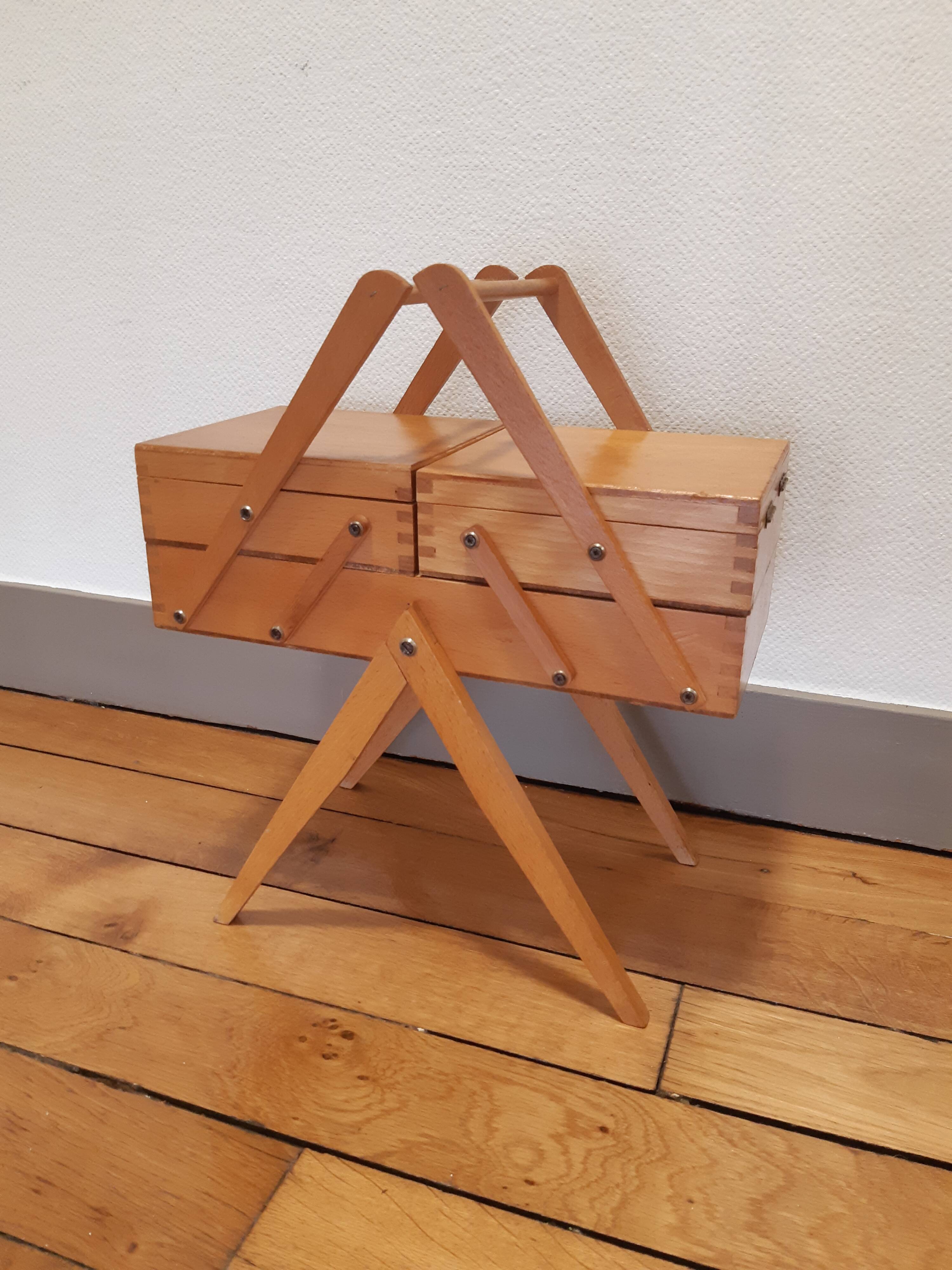 Vintage wooden seamstress