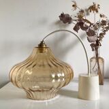 Vintage suspension in smoked glass