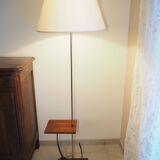 Scandinavian floor lamp in teak and metal from the 1960s-1970s
