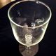 Set of 8 crystal wine glasses