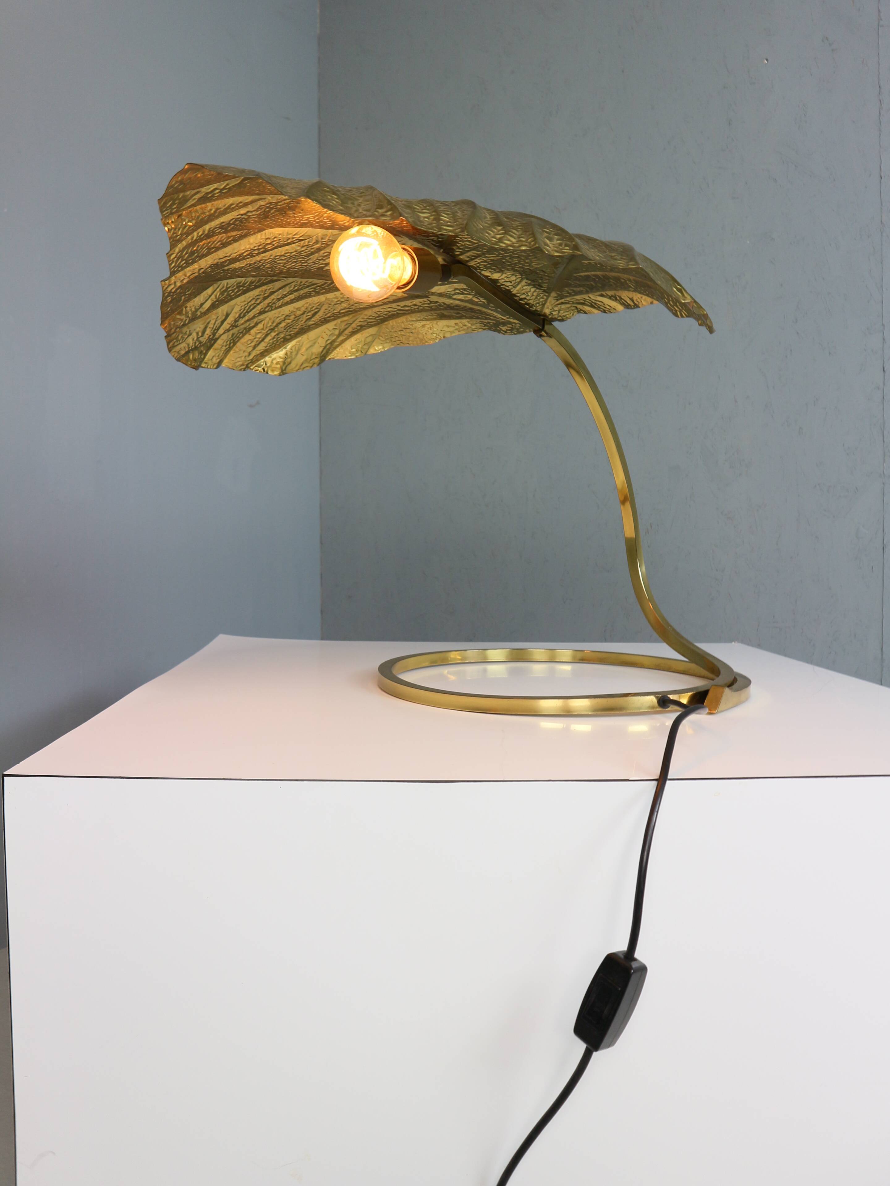 Tommaso Barbi "Rhubarb" table lamp by Bottega Gadda Italy, 1970