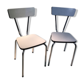 Duo of chairs in formica