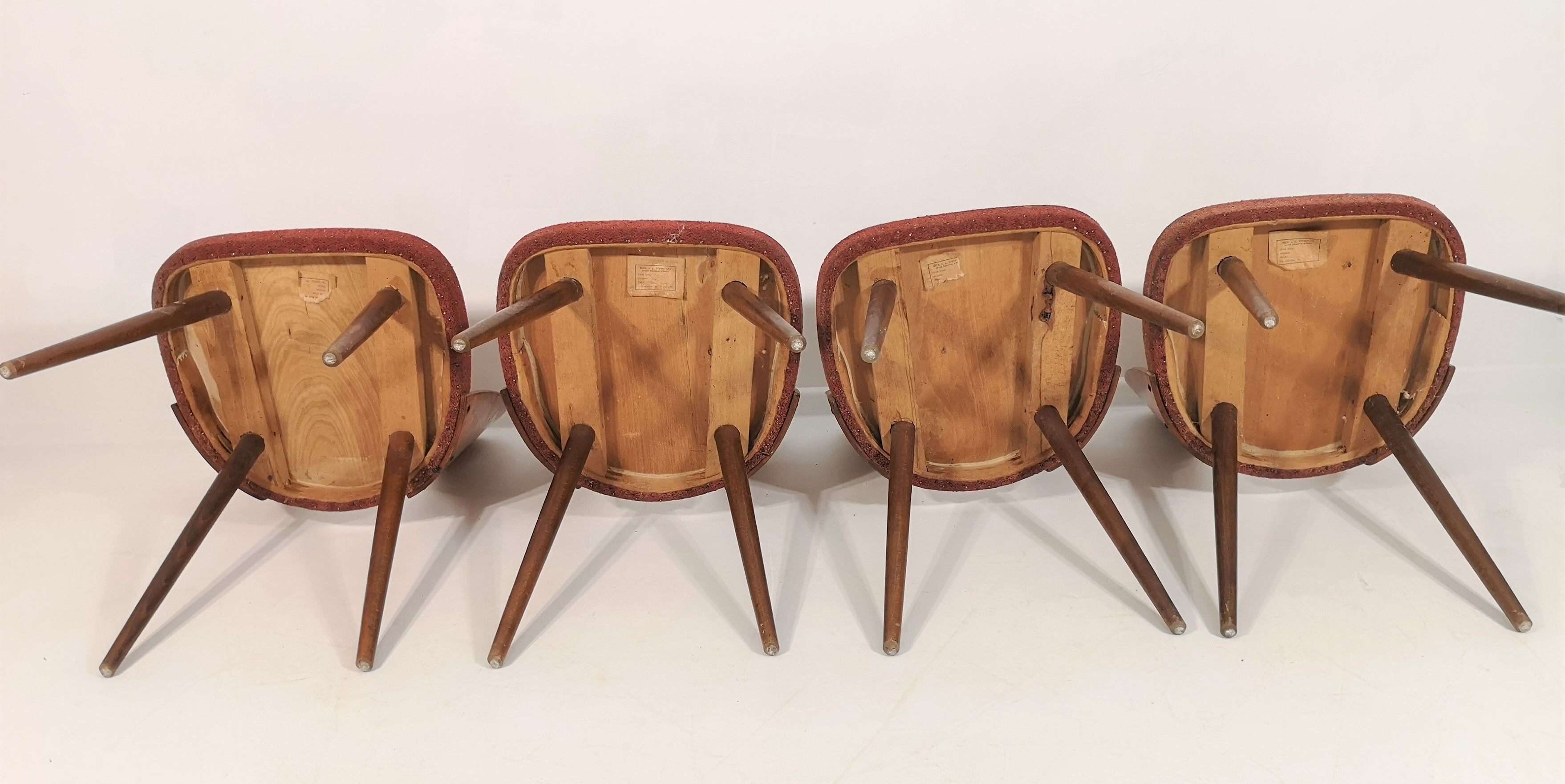 Set of 4 dining chairs by Antonín Šuman, 1960s