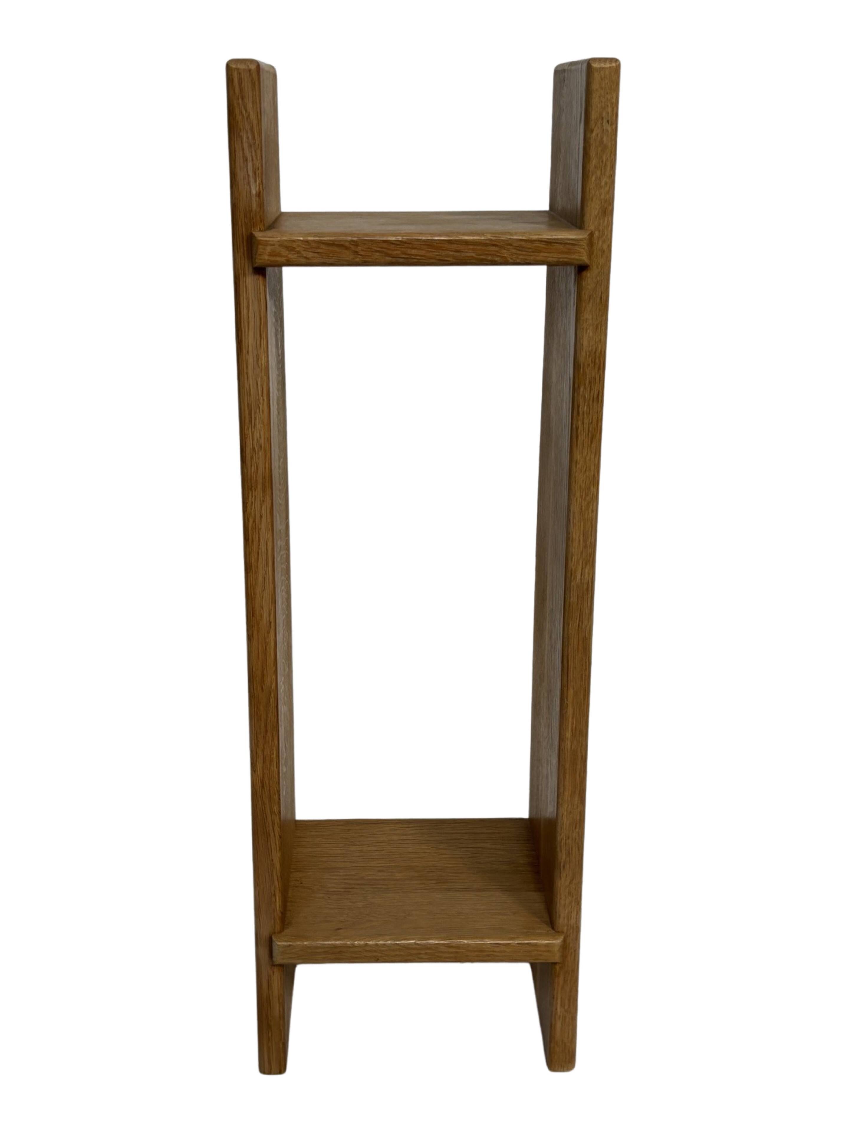 Vintage oak wall / book shelf 1970s wood minimalist design