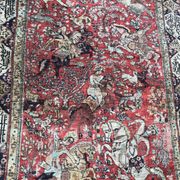 Vintage Persian Ghoum 108 X 164 CM hand made silk carpets