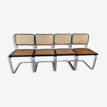 Suite de 4 chaises Cesca B32  par Marcel Breuer