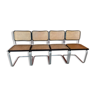 Suite de 4 chaises Cesca B32  par Marcel Breuer