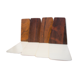 Rosewood Bookends by Kai Kristiansen for Feldballes Møbelfabrik.
