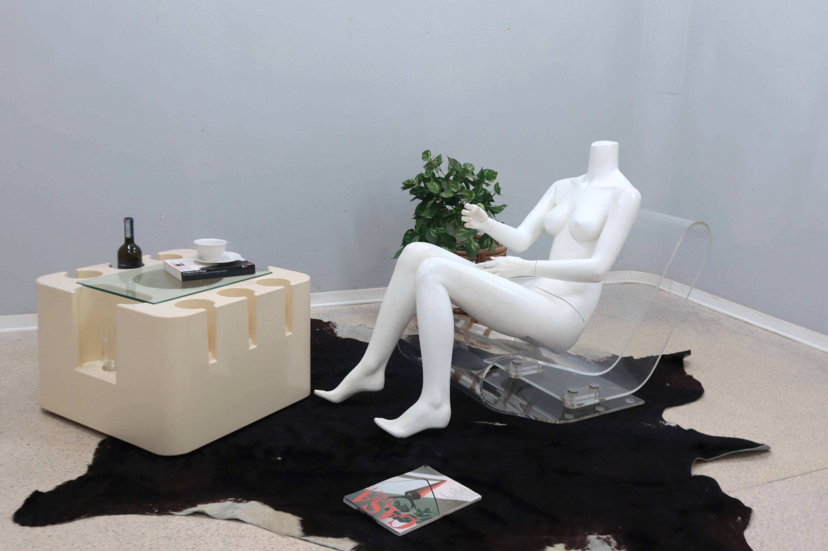 LCP plexyglass lounge chair Kartell 2000s