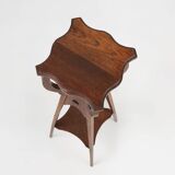 Art deco piedestal or console table in oak, France ca. 1940