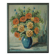 Original vintage oil painting on panel "Flowers in a vase"