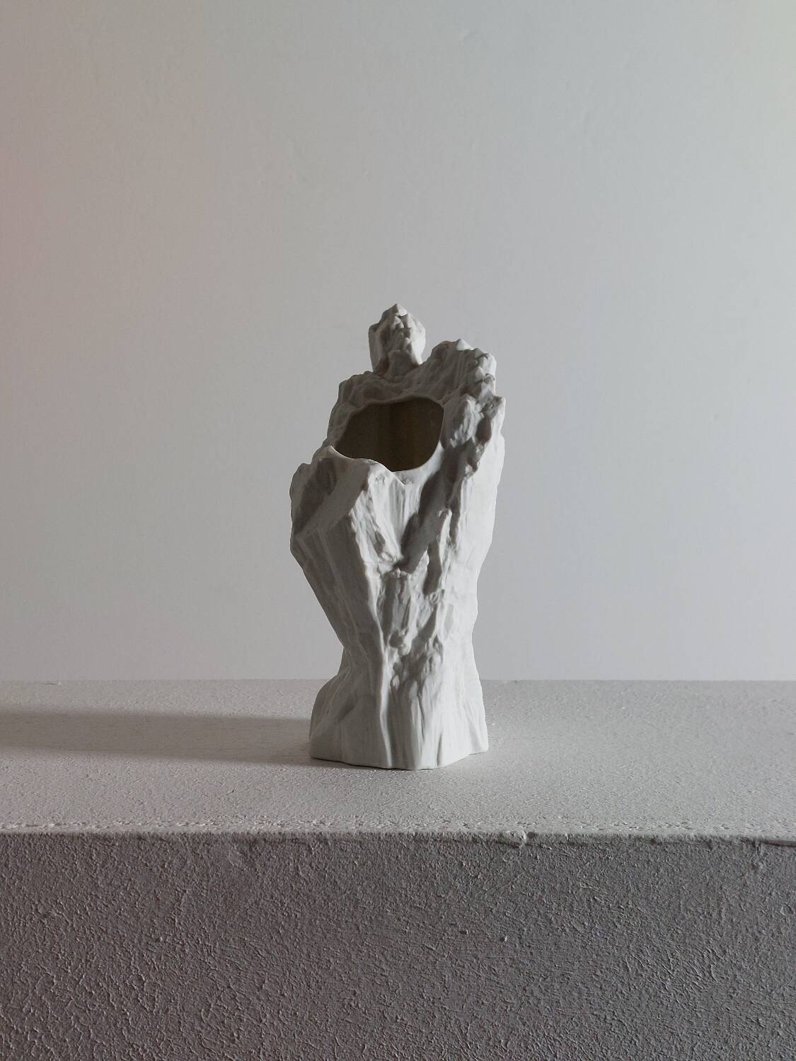 Biscuit porcelain vase, mid-20th century