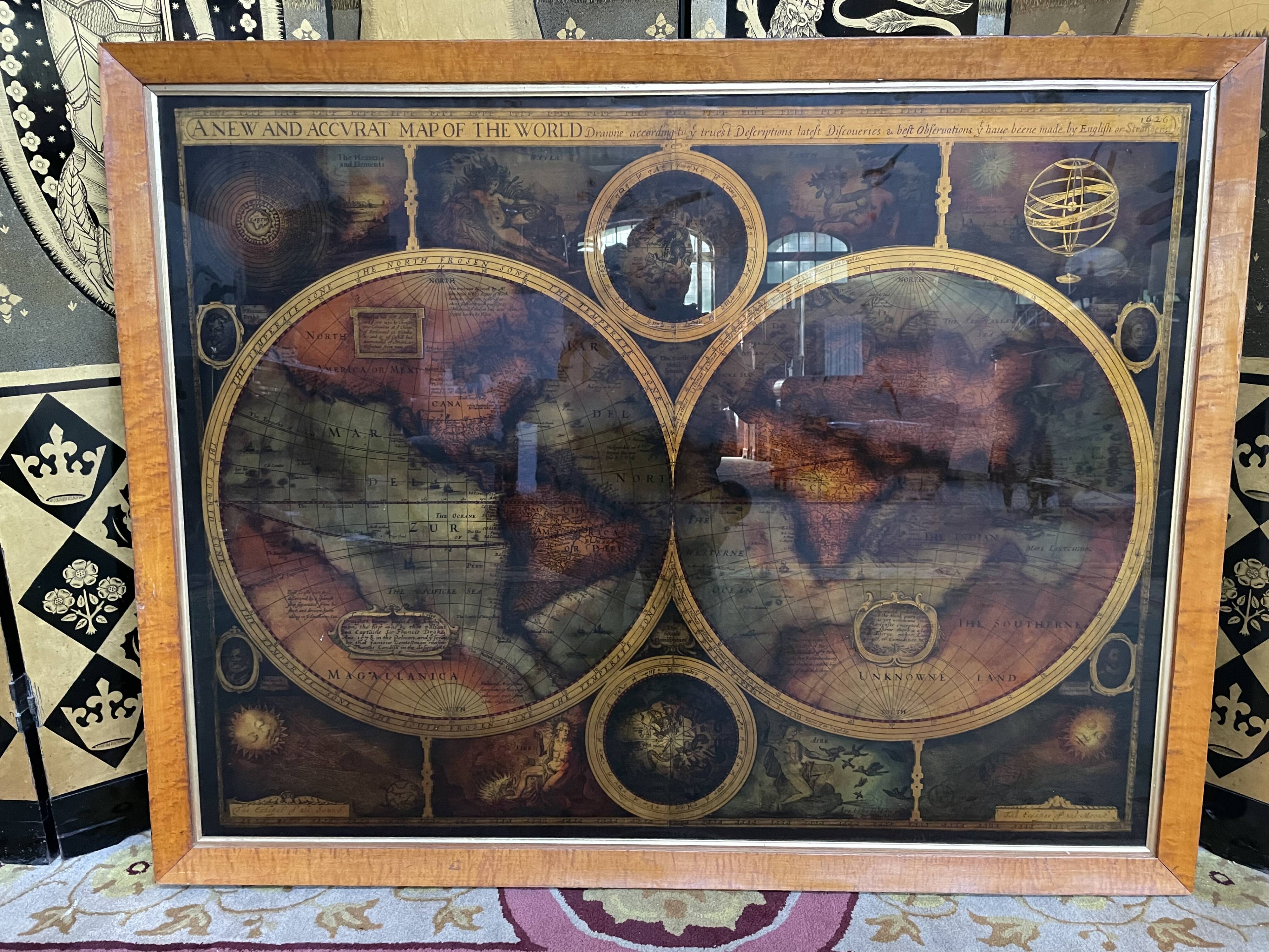 World map of eglomerized glass