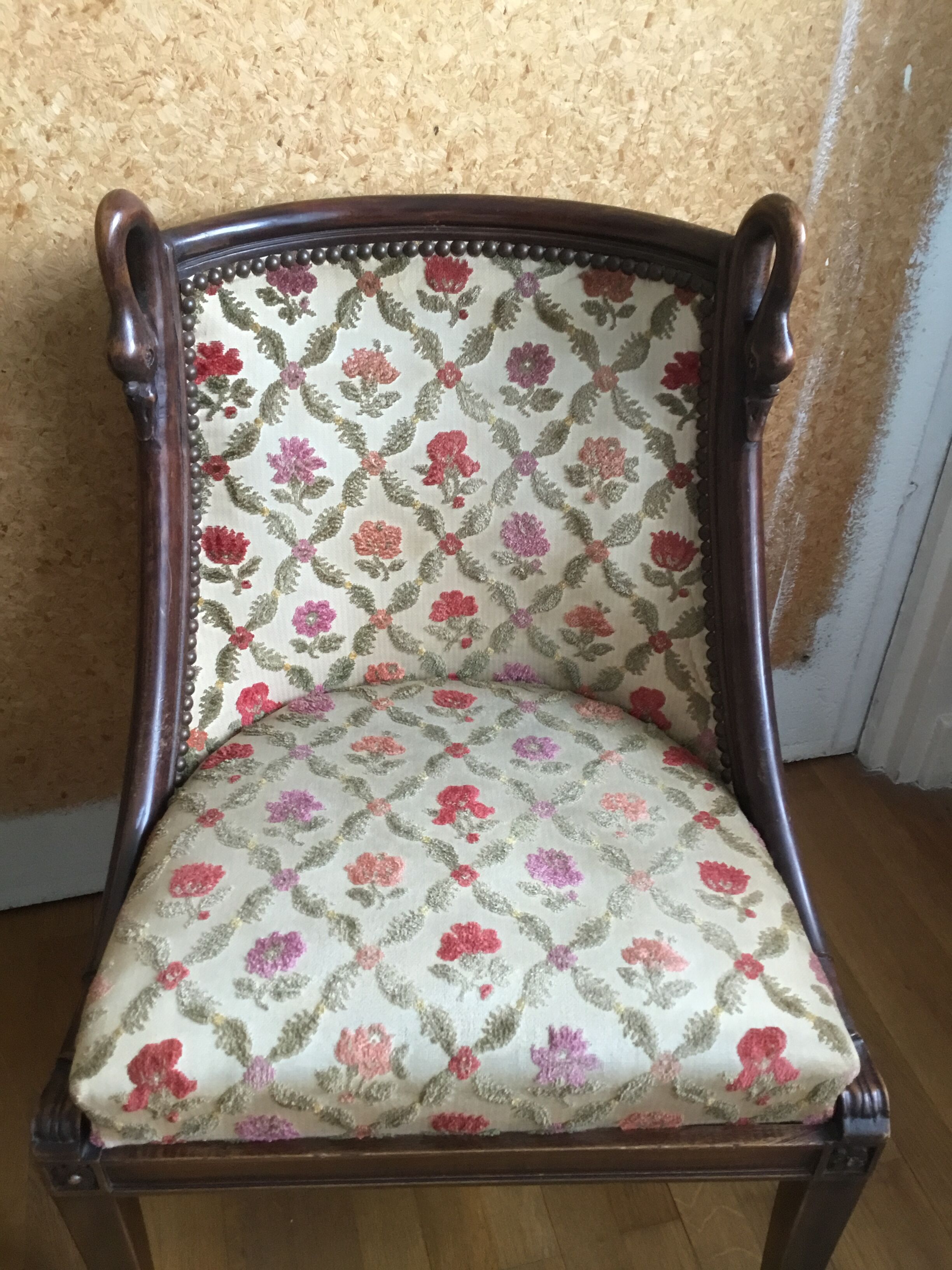 Pair of gooseneck gondola chairs