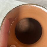 Old handmade floral pattern vase