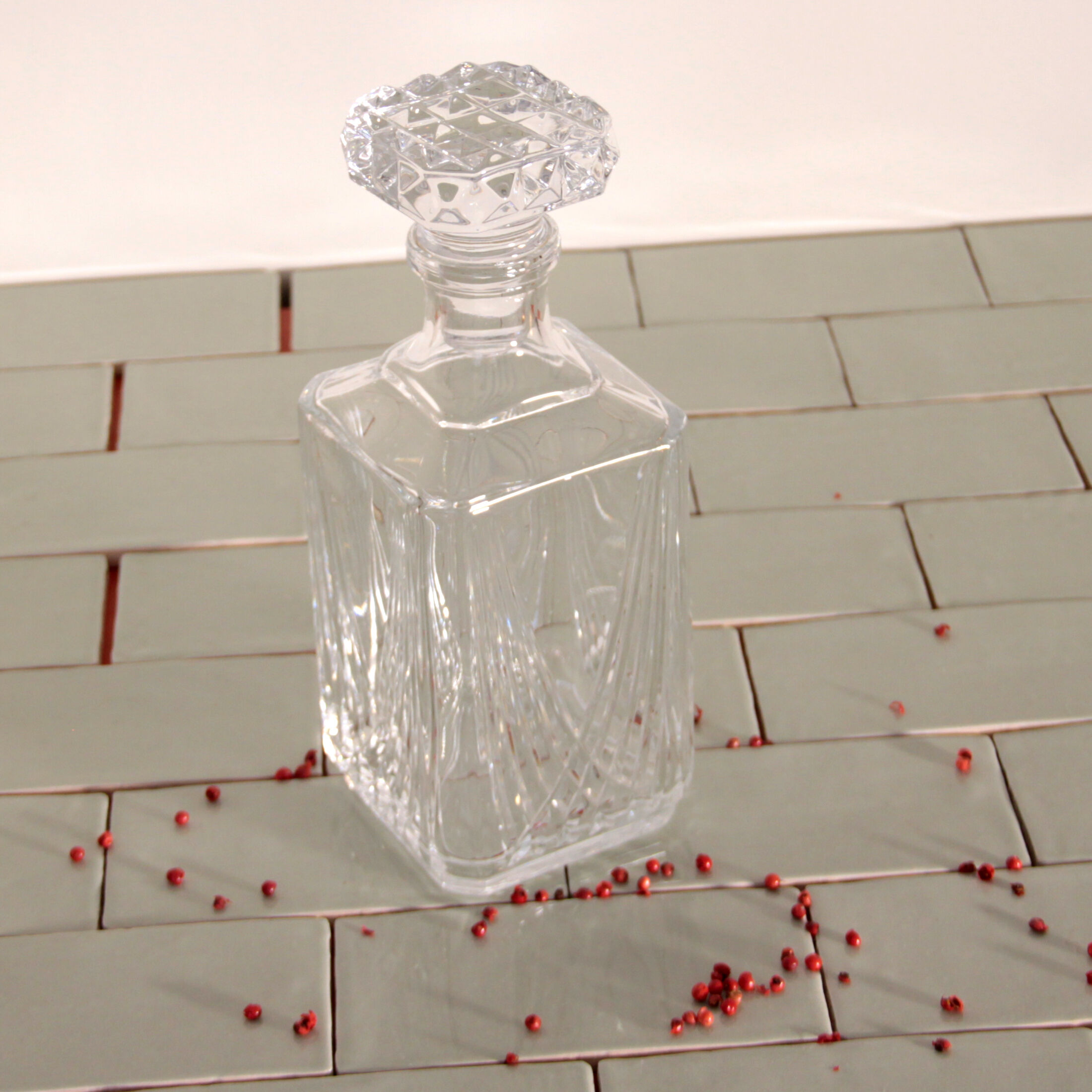 Vintage cut crystal whisky decanter