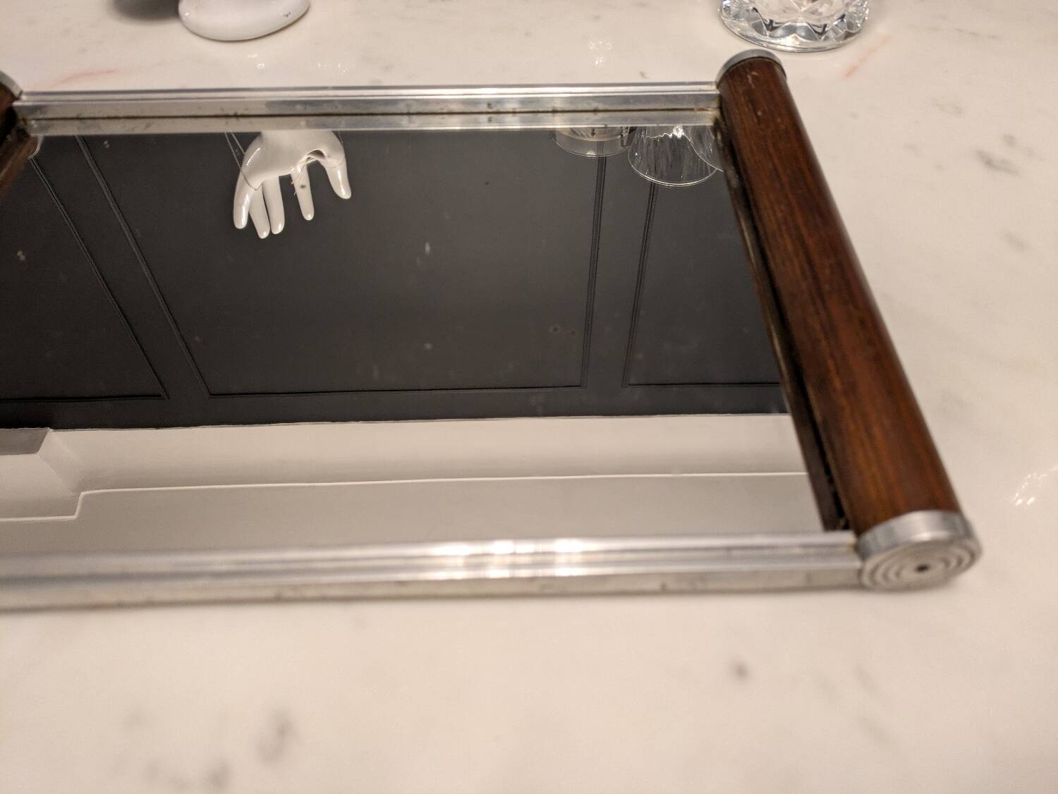 Art deco mirror tray