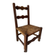 Chaise enfant bois et paille