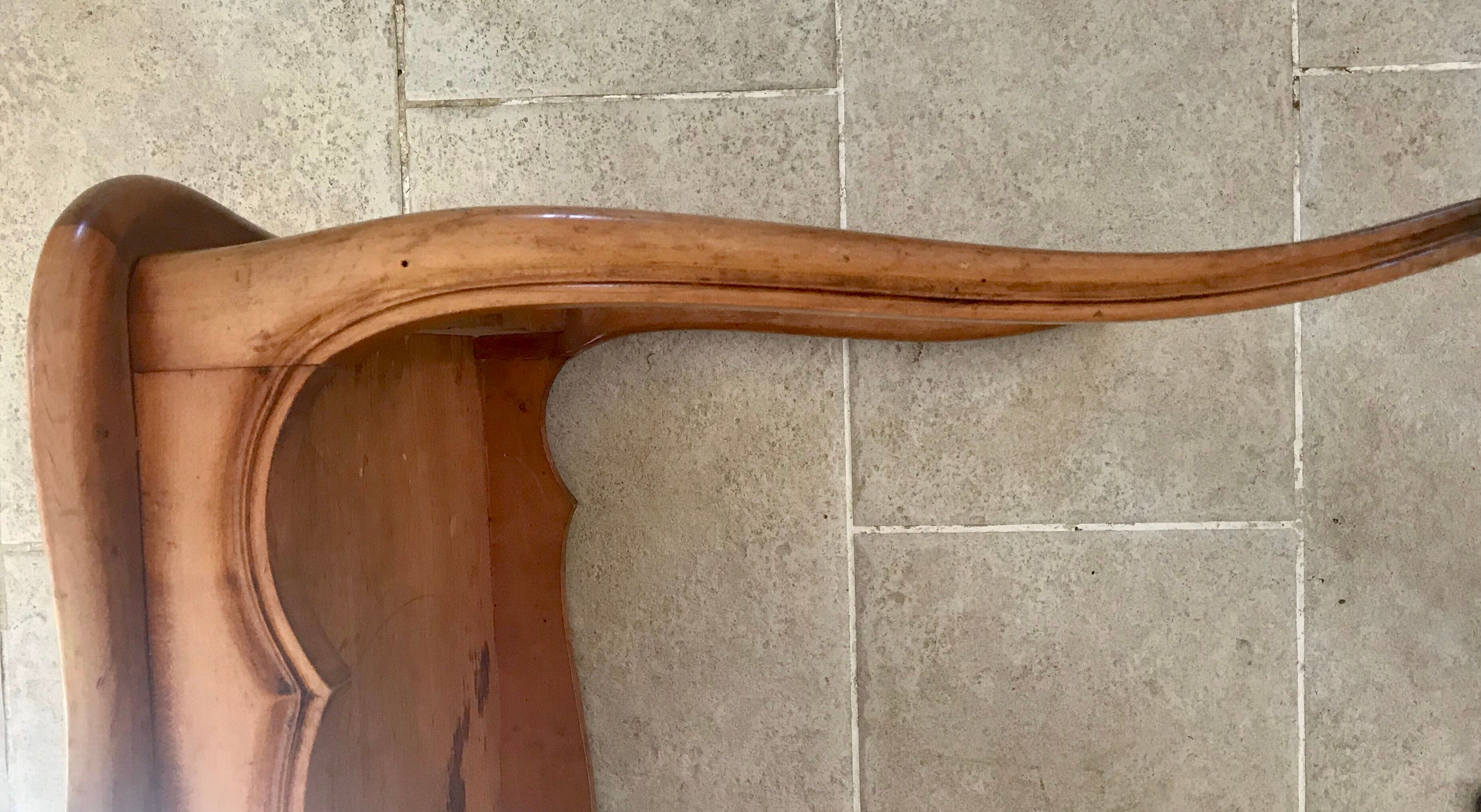 Louis X-style wooden coffee table