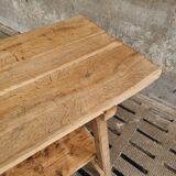 Old work table kitchen island bar table oak