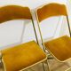 Lot de 2 chaises pliantes en velours