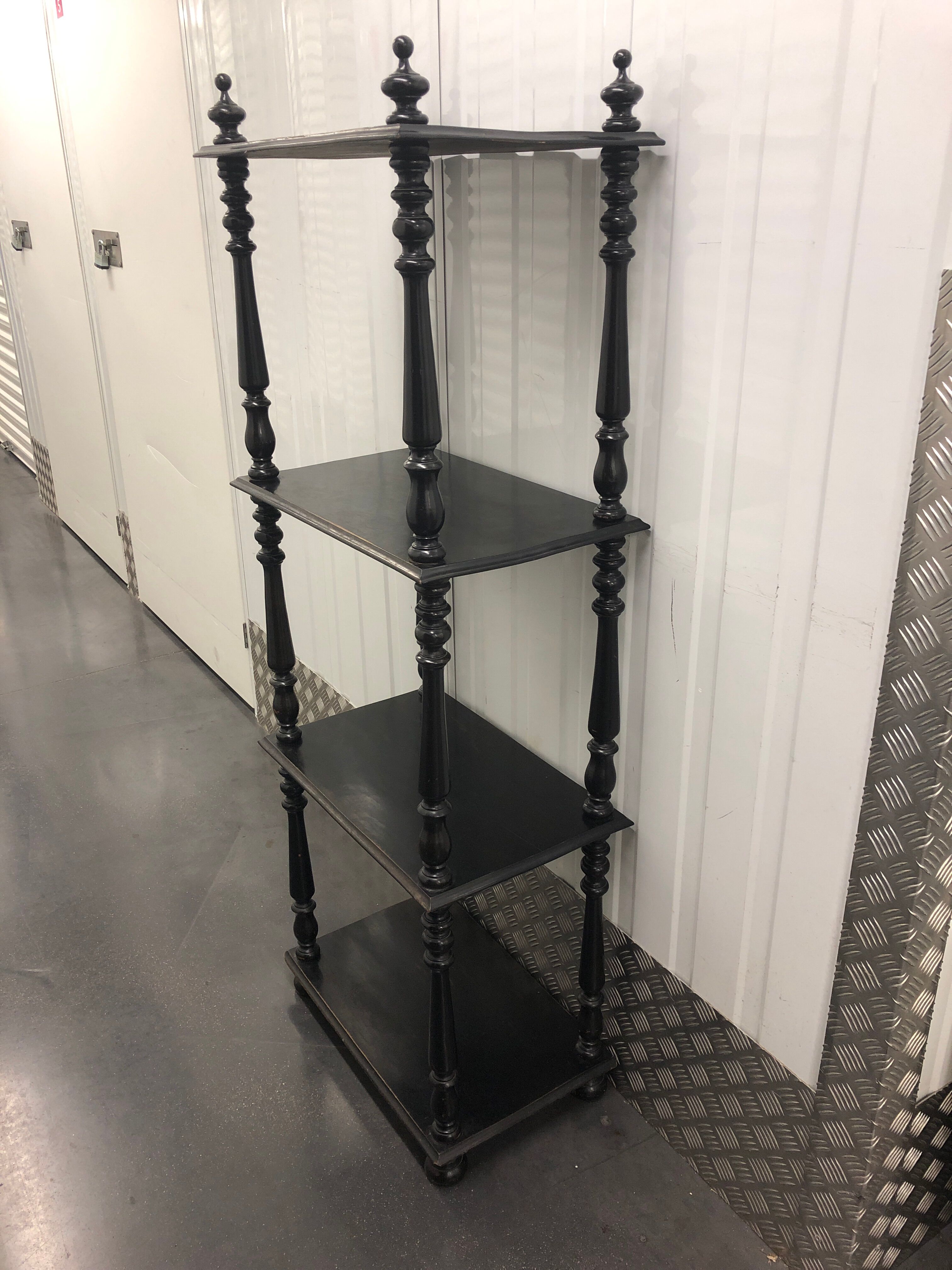 Napoleon III 4-level blackened pear shelf