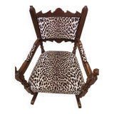 Leopard print rocking chair