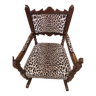 Leopard print rocking chair