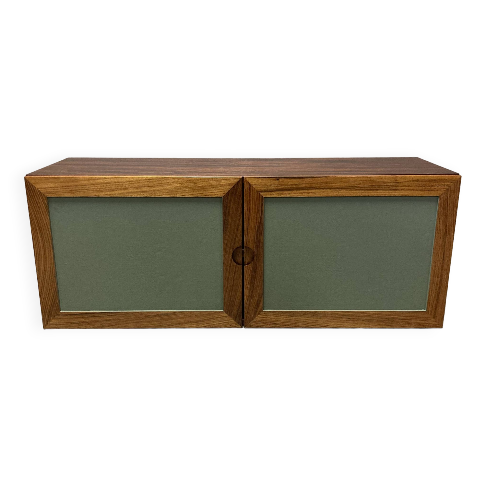 Scandinavian design rosewood hanging storage.