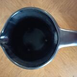 Black ceramic tripod jug