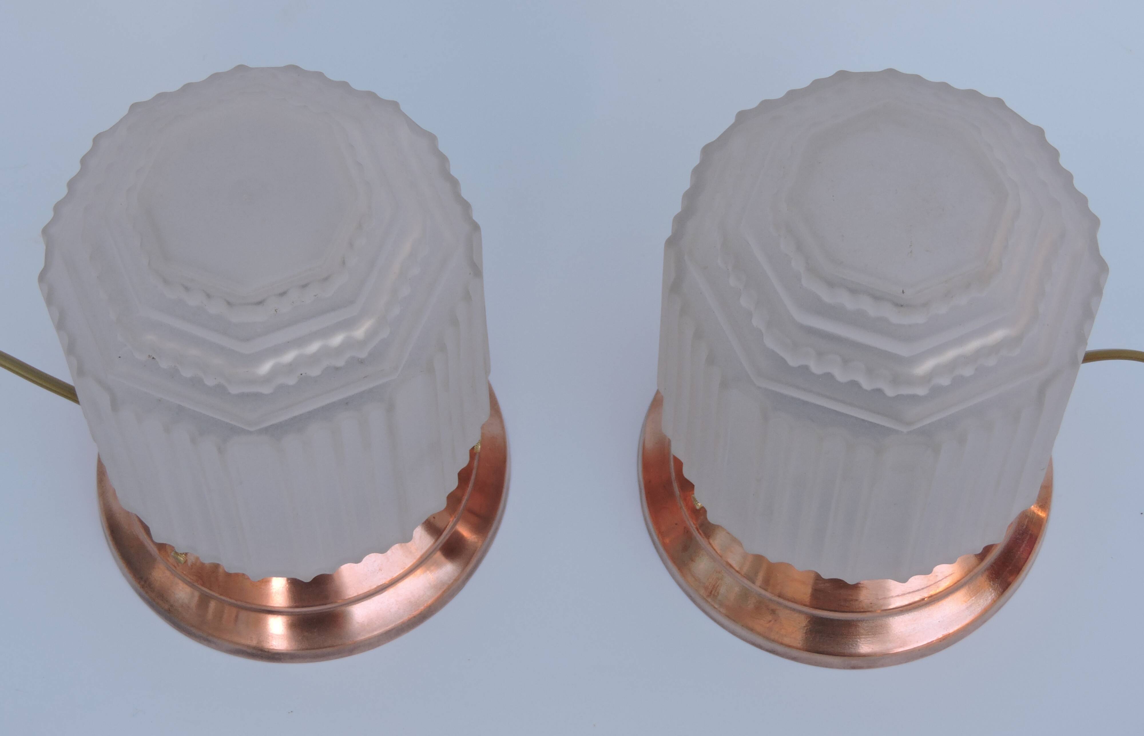 Pair of lamp building modernist art deco skyscraper skyscraper 1930 sign p d'avesn france