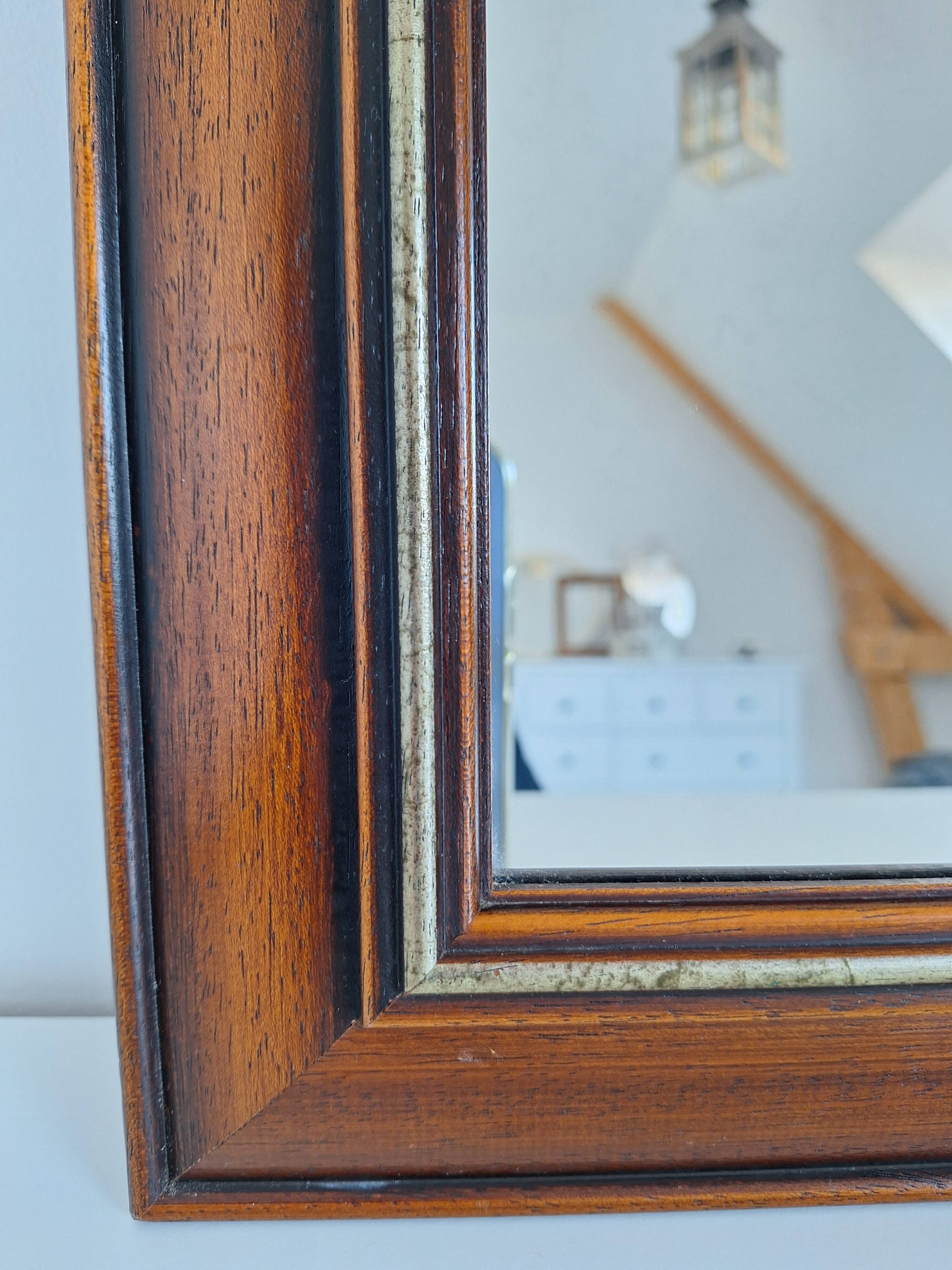 Vintage wooden mirror