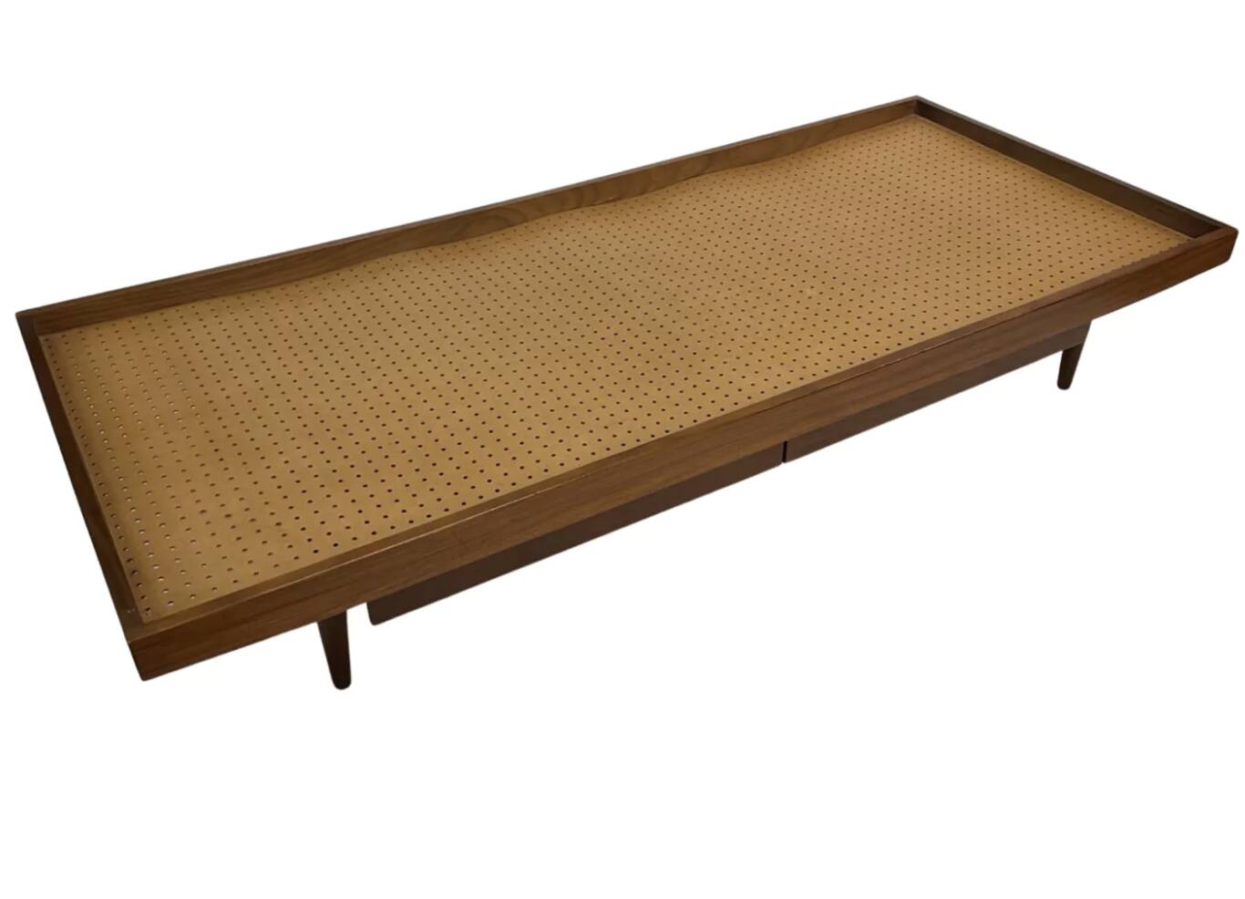 Vintage mid century daybed teak design with drawers