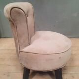 Velvet dressing table chair