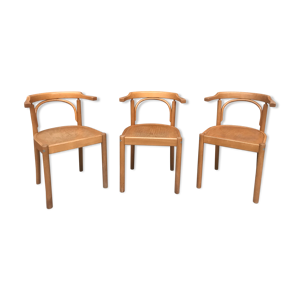 Série de 3 fauteuils 1980
