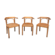 Series of 3 armchairs 1980