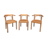 Série de 3 fauteuils 1980