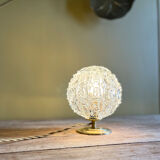 Glass "diamonds" globe lamp